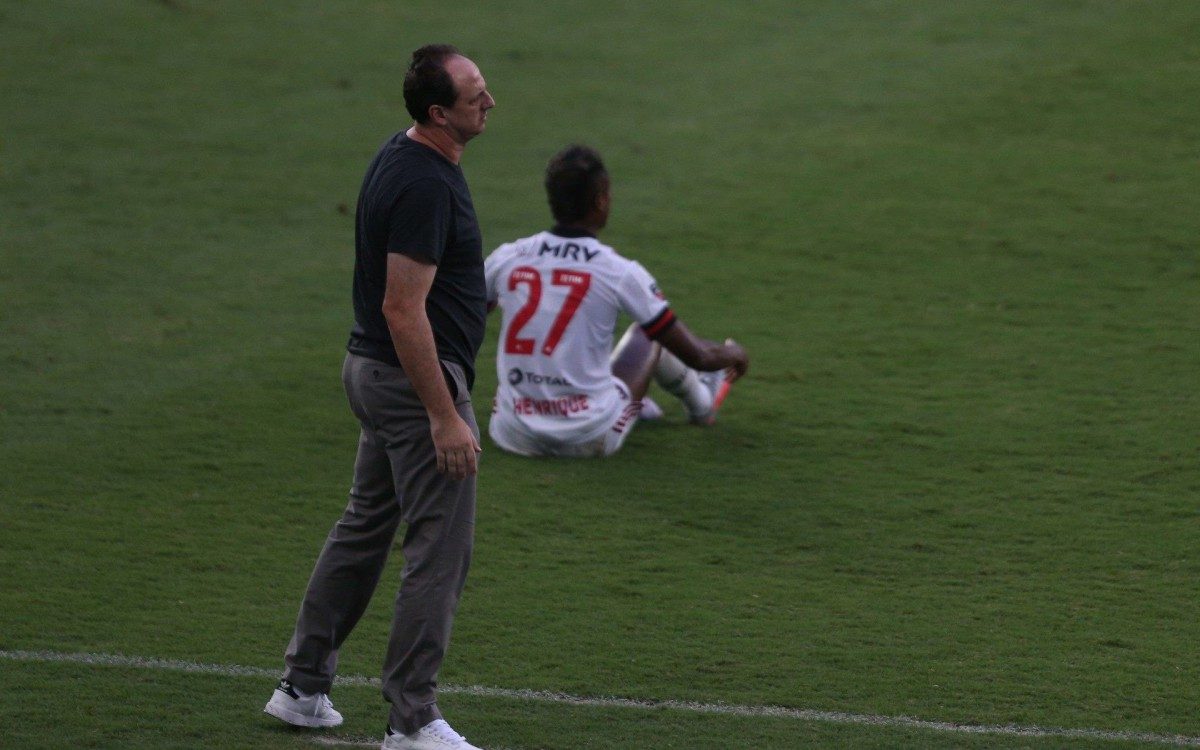 Botafogo e Flamengo se enfrentam no Engenhão pela 24ª rodada do Campeonato Brasileiro. Na foto o técnico do Flamengo Rogerio Ceni