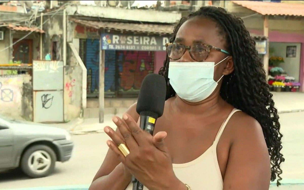 Lídia Santos, avó da menina Rebeca que foi morta a tiros  - Reprodução/TV Globo