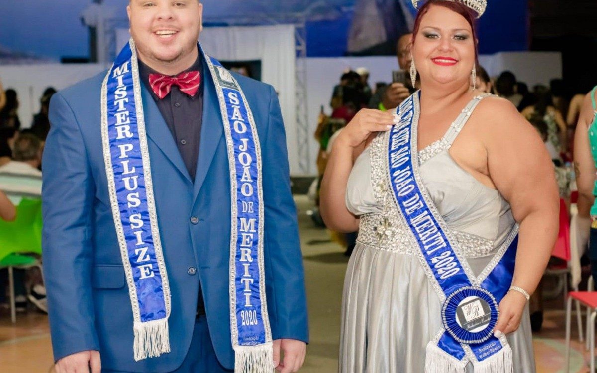 Mister e Miss Plus Size São João de Meriti Tradicional 2020: ANDERSON BRANDÃO e PATRÍCIA MENEZES.