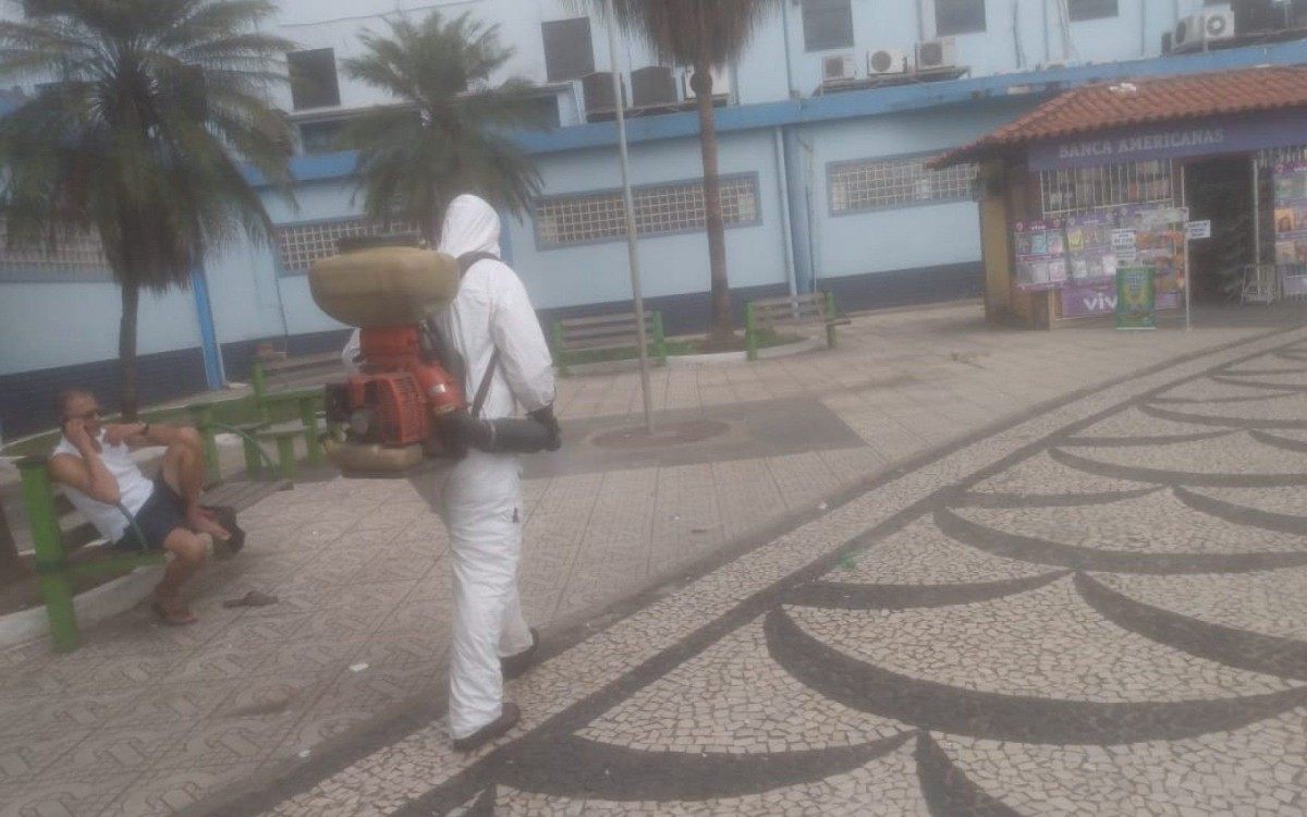 Volta Redonda realiza higienização e sanitização em espaços públicos - Divulgação