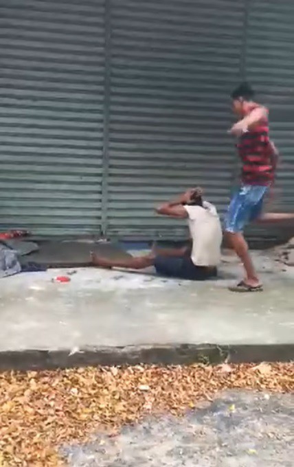 Jovens agridem morador de rua em Campo Grande e são expulsos de academia de luta - Reprodução