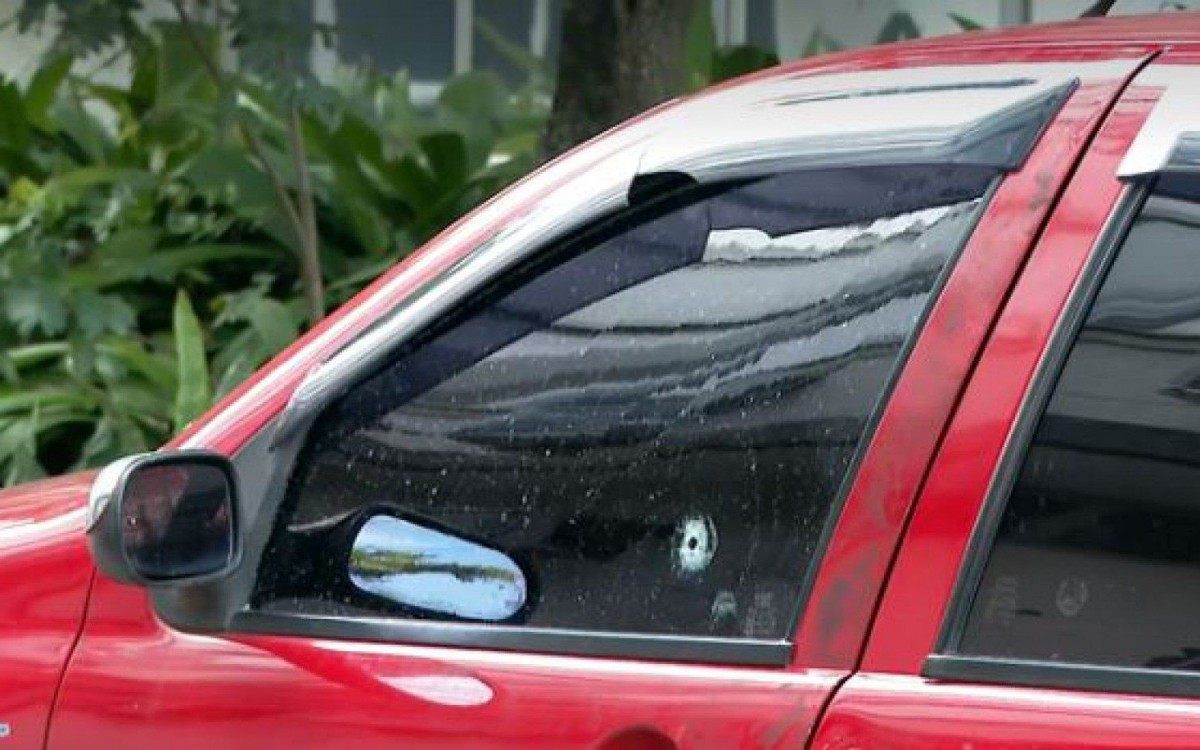 Carro em que estava Jean Marcos 