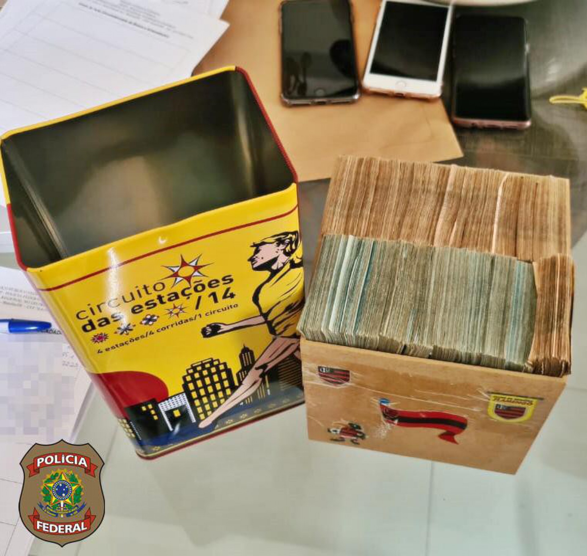 PF apreendeu R$ 168.100 em residência de um dos assessores do alvo principal da Operação Talha  - Divulgação 