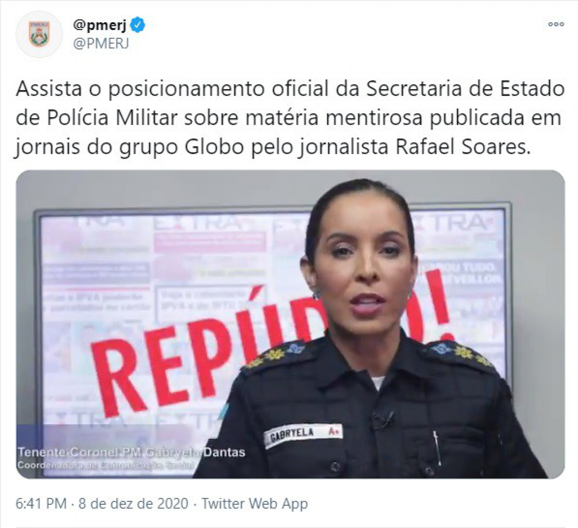 Porta-voz da PM exonerada ap&oacute;s ataque a rep&oacute;rter vai comandar batalh&atilde;o da Zona Sul