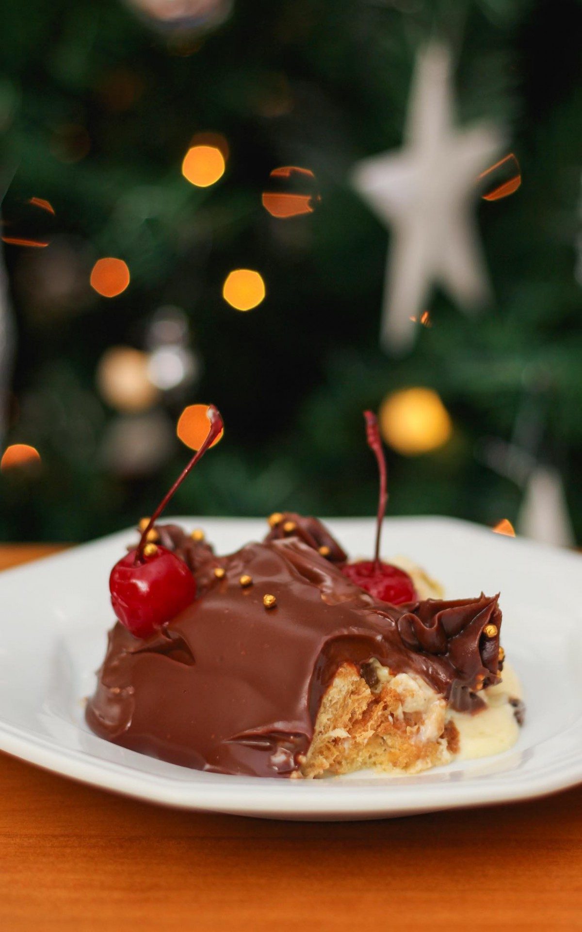 Pavê de panetone com maracujá da confeitaria de Nilópolis Sonhos de Açúcar