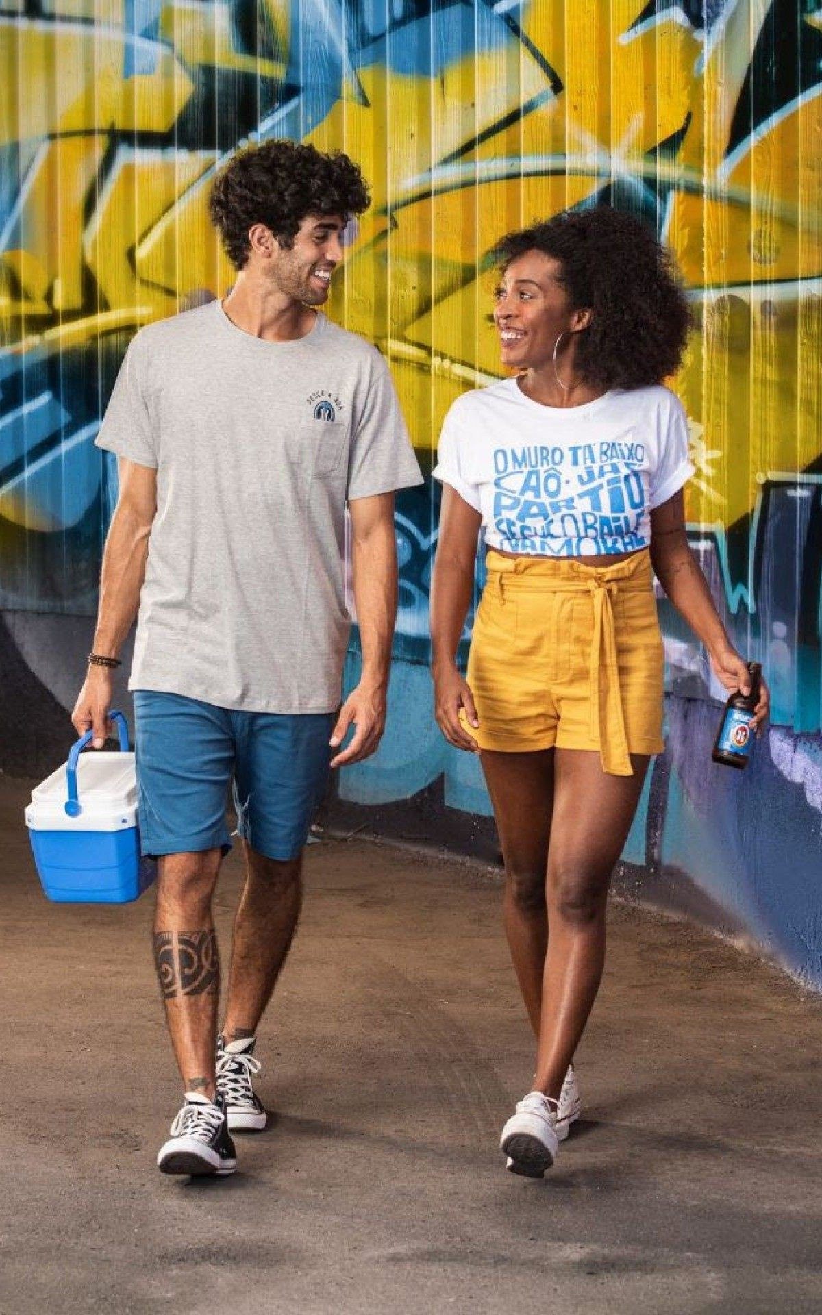 Roupas lançadas em parceria com a blu-x terão estampas tipicamente cariocas - Crédito: Nelson Saldanha/ Divulgação