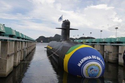 Bolsonaro participa em Itaguaí de lançamento de submarino do Prosub