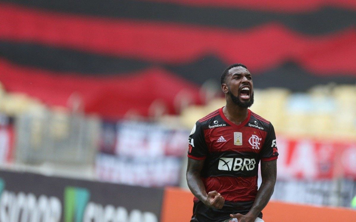 Gerson completou 100 jogos pelo Flamengo contra o Uni&oacute;n La Calera