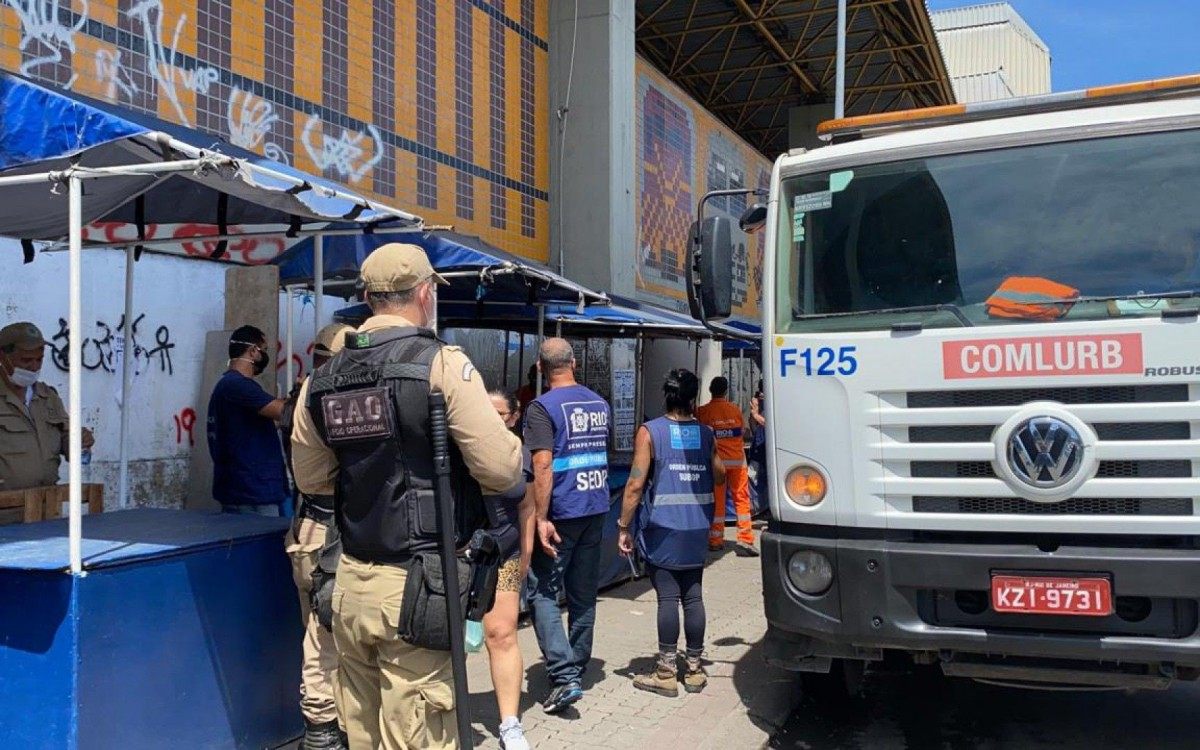 Ação de ordenamento na Pavuna - Divulgação Seop / Prefeitura do Rio