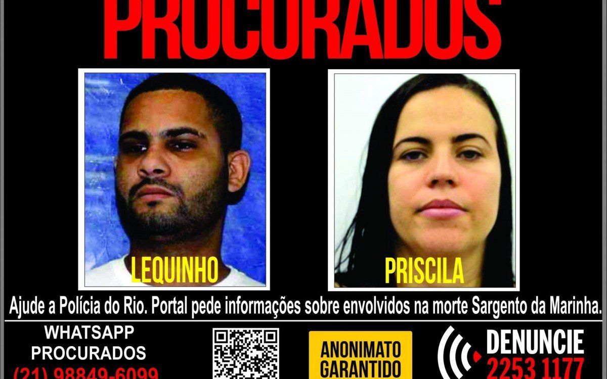 Cartaz divulgado pelo Portal dos Procurados - Divulgação