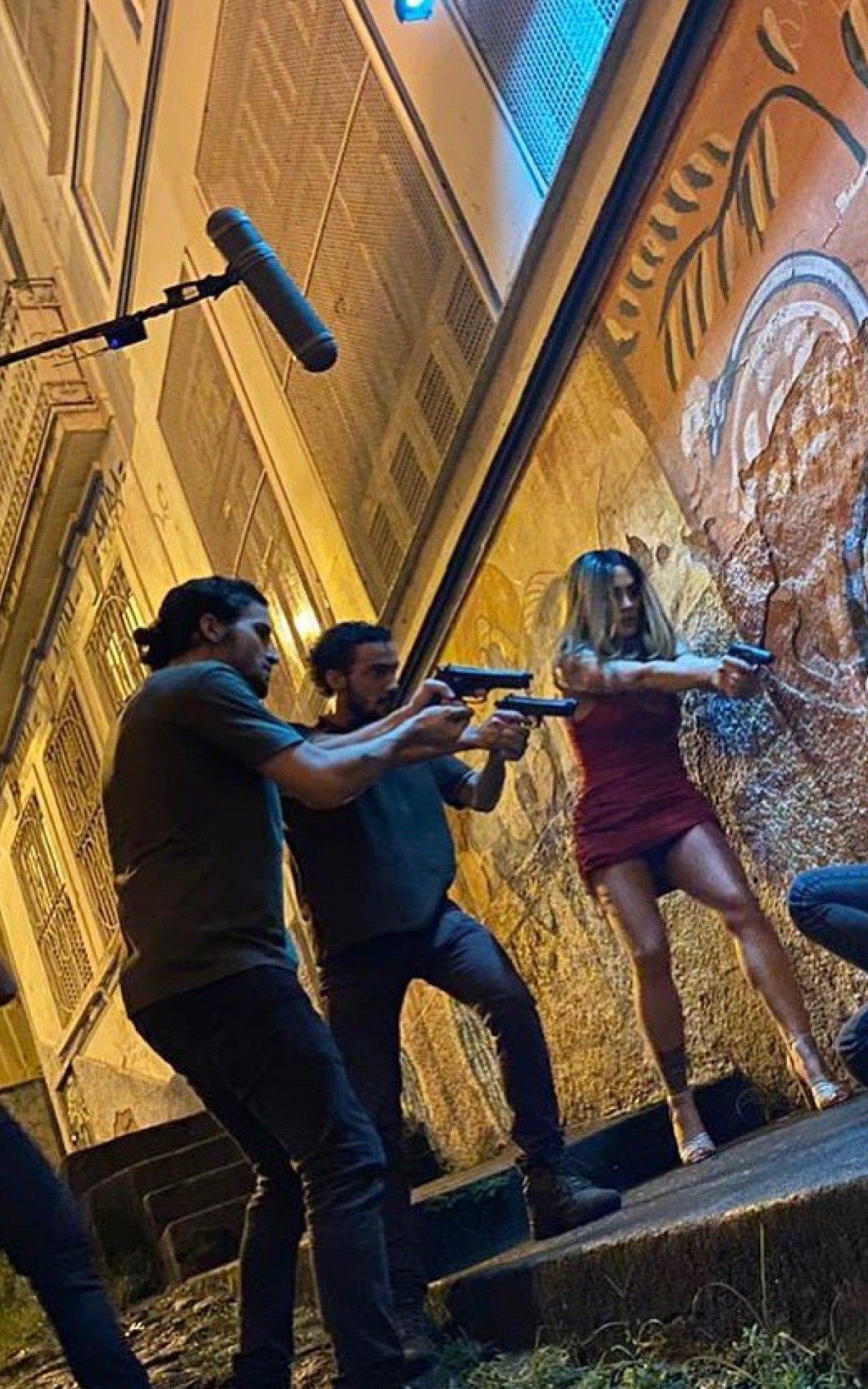 Fiuk, Hugo Bonemer e Cleo rodam cenas de filme em Santa Teresa, no Rio - Reprodução Internet