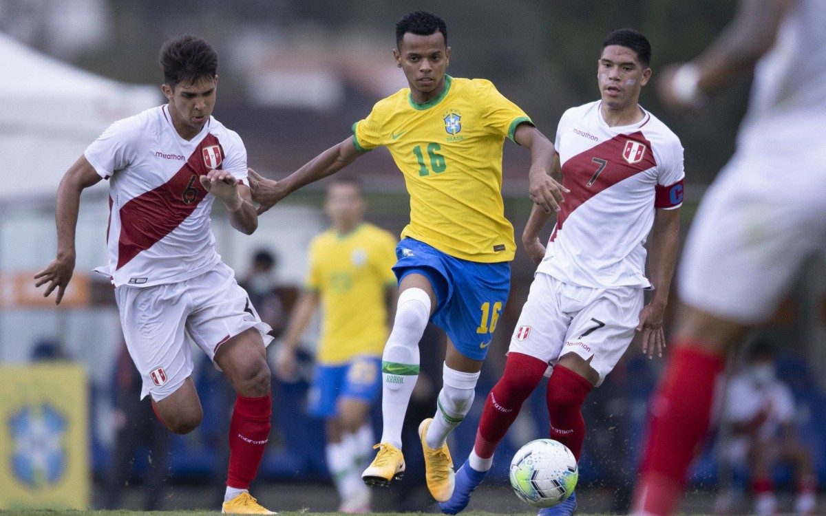 Riquelme - Torneio Internacional Sub-20 - Brasil x Peru.  - Lucas Figueiredo/CBF