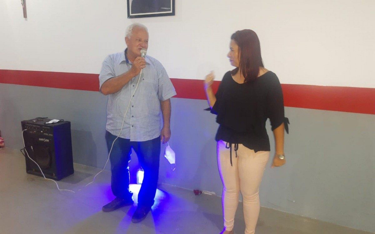 Alfredão com Luciana Moreira, idealizadora do Programa Mulher Melhor, que proporciona às mulheres aulas de Defesa Pessoal, além de palestras e oficinas voltadas para a valorização integral e o empoderamento feminino.