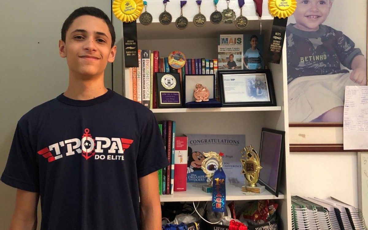 Luiz Alberto Braga passou em terceiro lugar geral no Colégio Naval - DIVULGAÇÃO