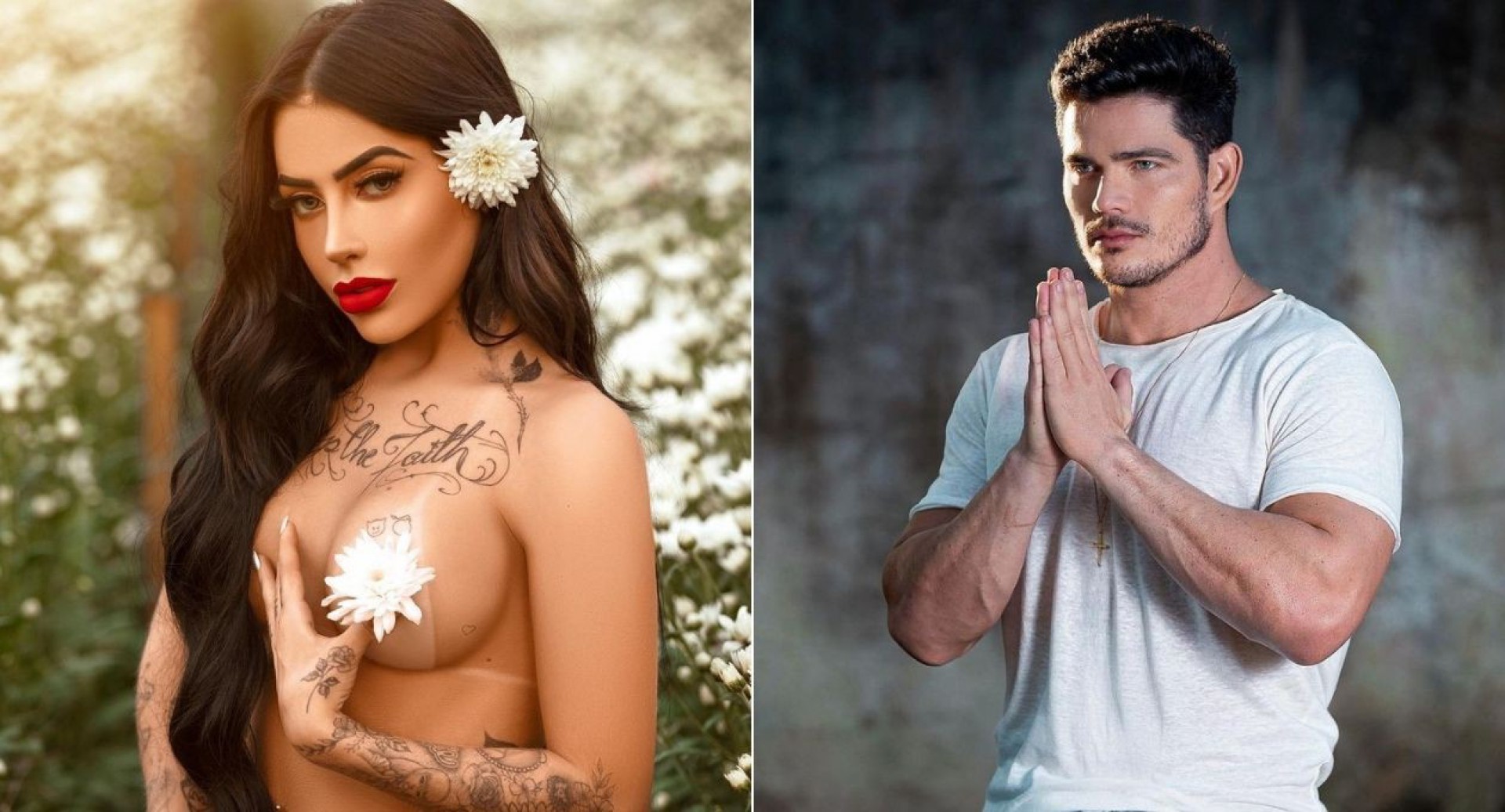 Mc Mirella e JP Gadelha - Reprodução/Montagem