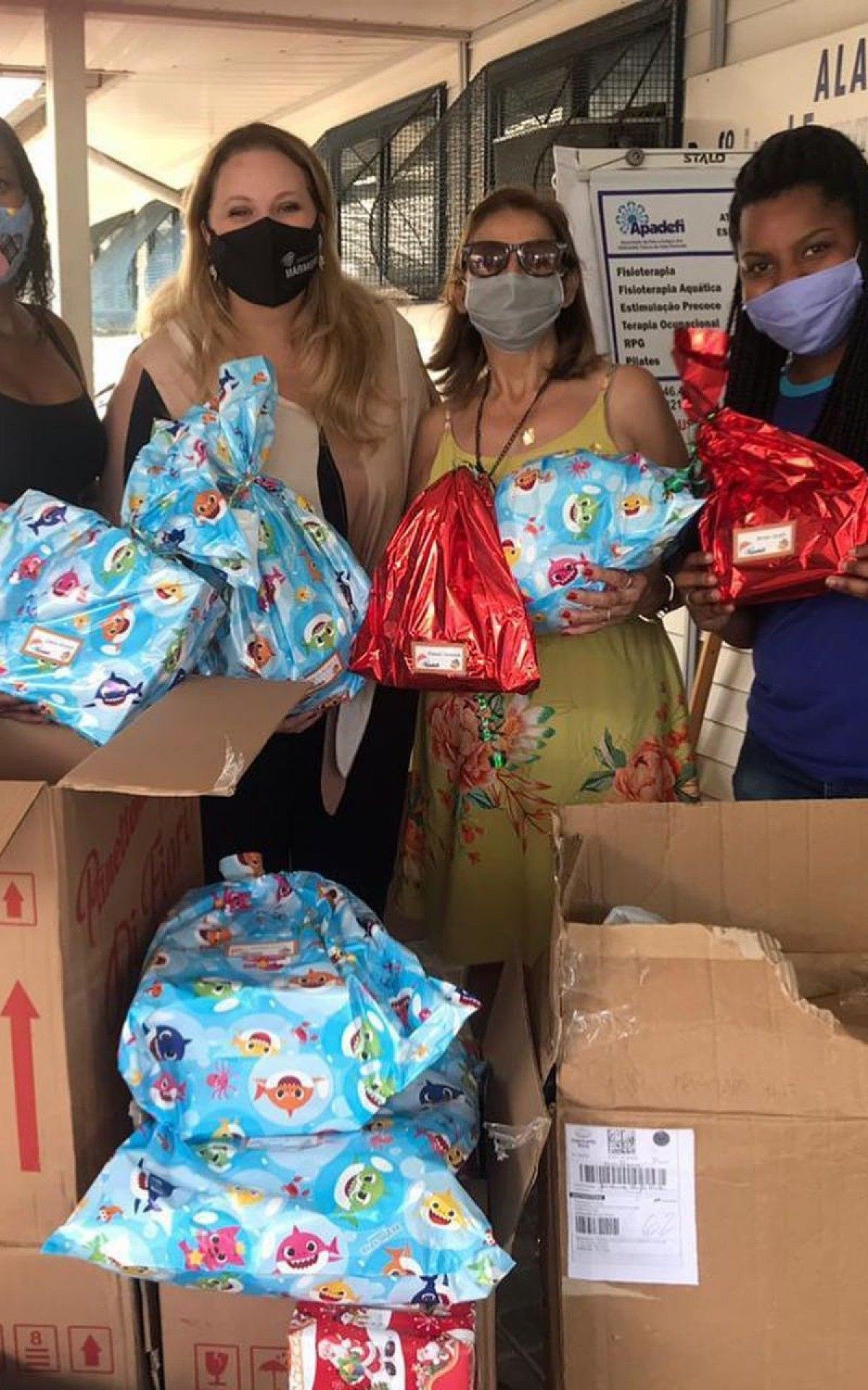 CDL-VR faz doação de brinquedos para crianças atendidas pela Apadefi - Divulgação/ CDL-VR