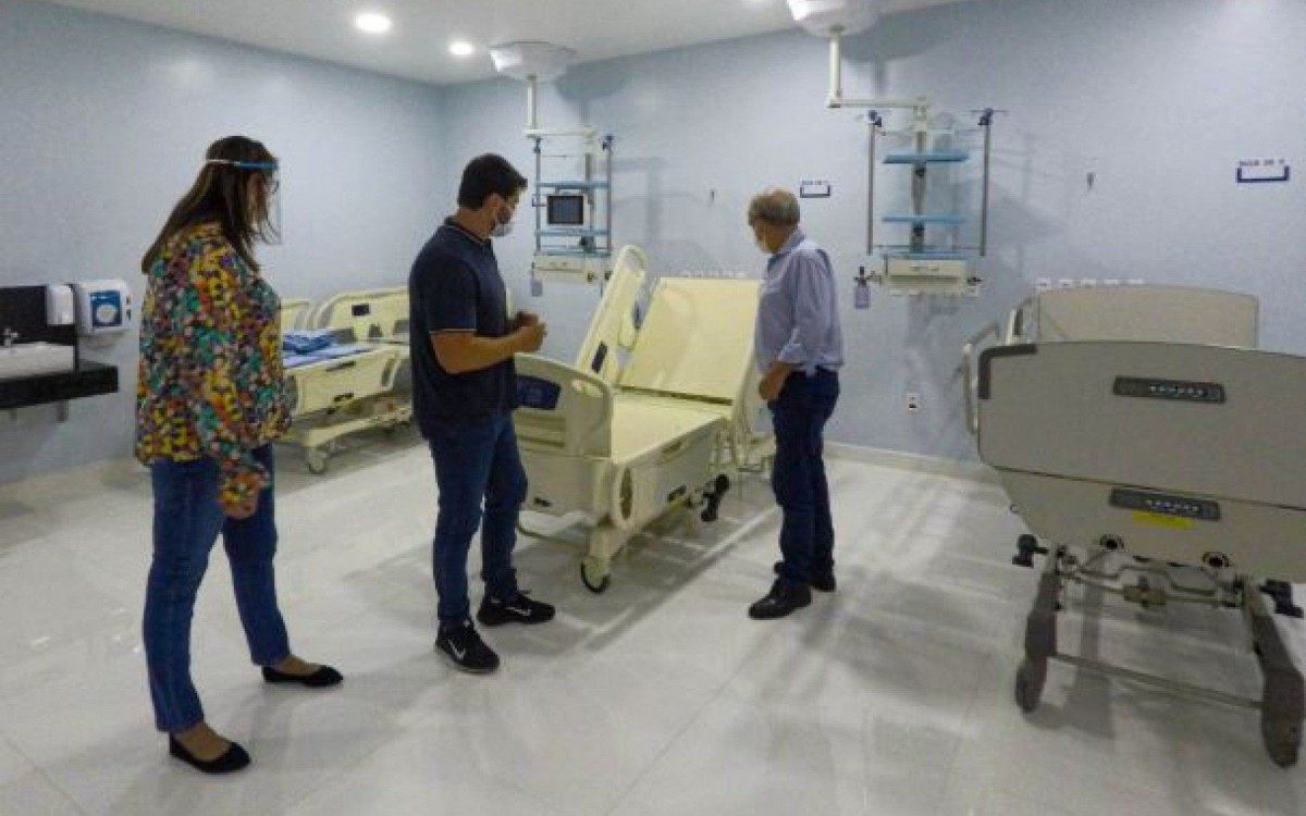 Em visita ao Hospital Nossa Senhora de Aparecida, o prefeito Bernardo Rossi anunciou abertura de mais leitos para doentes de COVID-19.  - Reprodução
