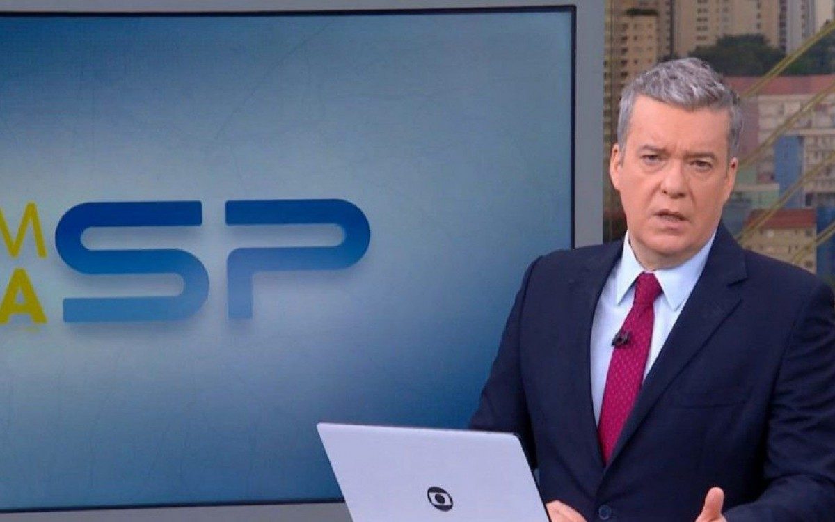 Roberto Kovalick durante a apresentação do Bom Dia São Paulo - Reprodução / Globo