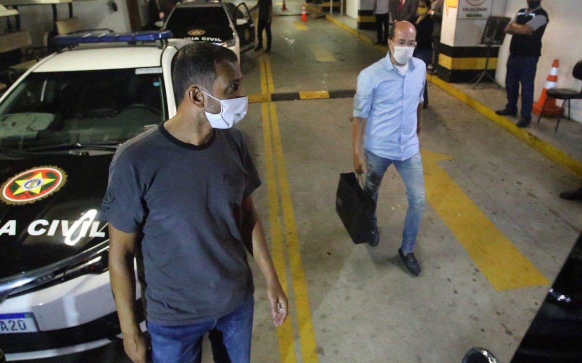 Saida de presos do TJ para o presidio.