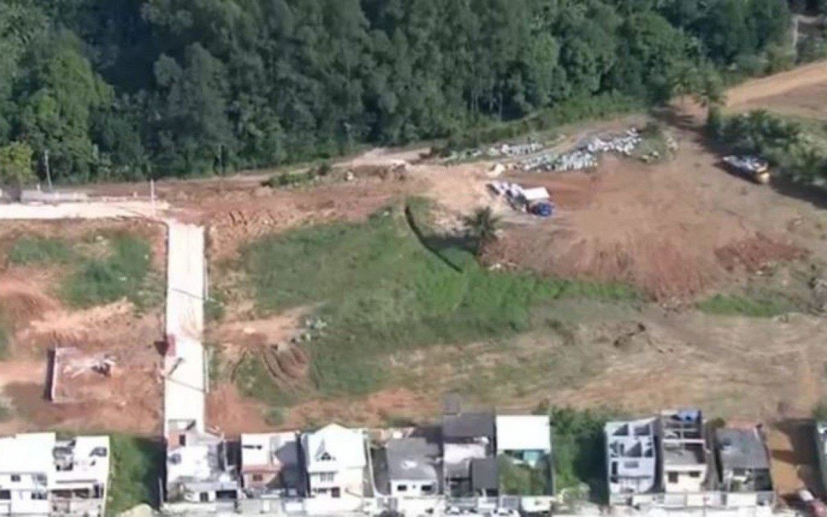 Condomínio construído no Parque Estadual do Mendanha  - Reprodução TV Globo 
