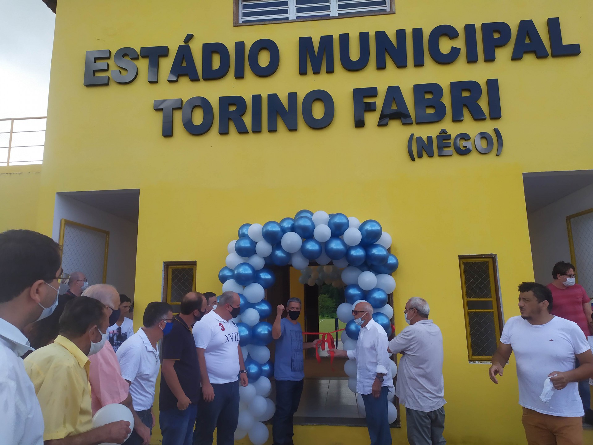 Entrega simbólica, do novo Estádio Municipal Torino Fabri "Nêgo". - Foto: divulgação/ PMVS