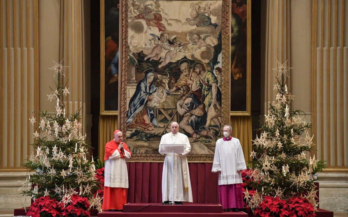 Papa Francisco durante missa nesta sexta-feira - AFP