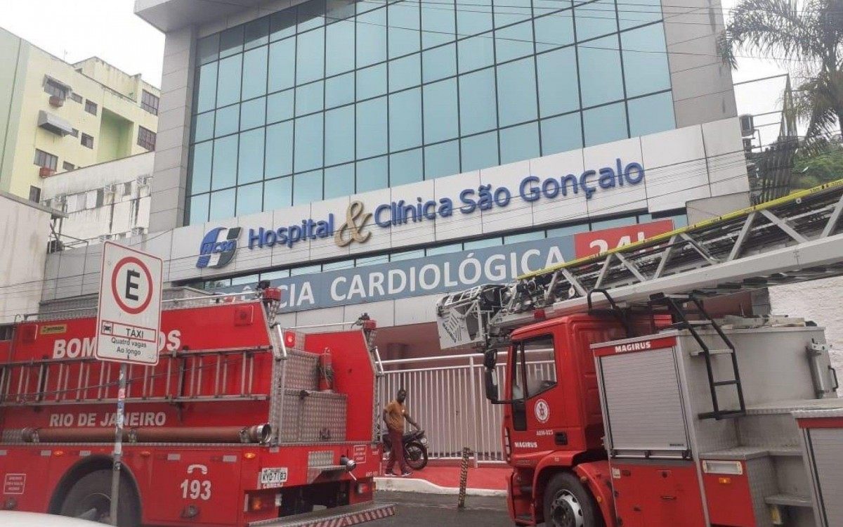 Uma explosão ateou fogo no Centro de Tratamento Intensivo 3 (CTI 3), que fica no quinto andar e tem dez leitos destinados ao tratamento de pacientes com Covid-19 - Divulgação / Silvia Alencastro