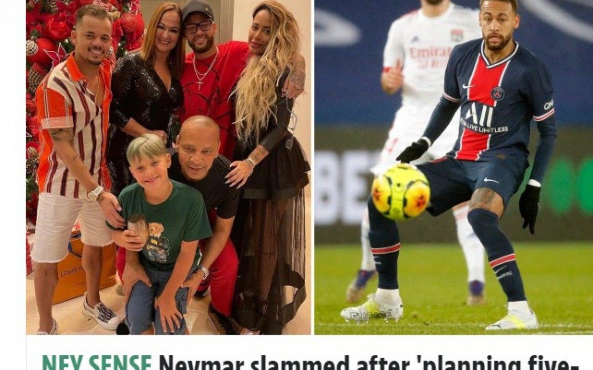 Post sobre festa de Neymar