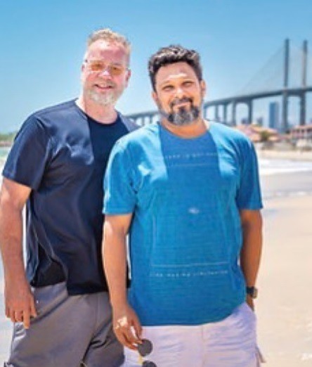 Luiz Fernando Guimarães e Adriano Medeiros - reprodução do instagram