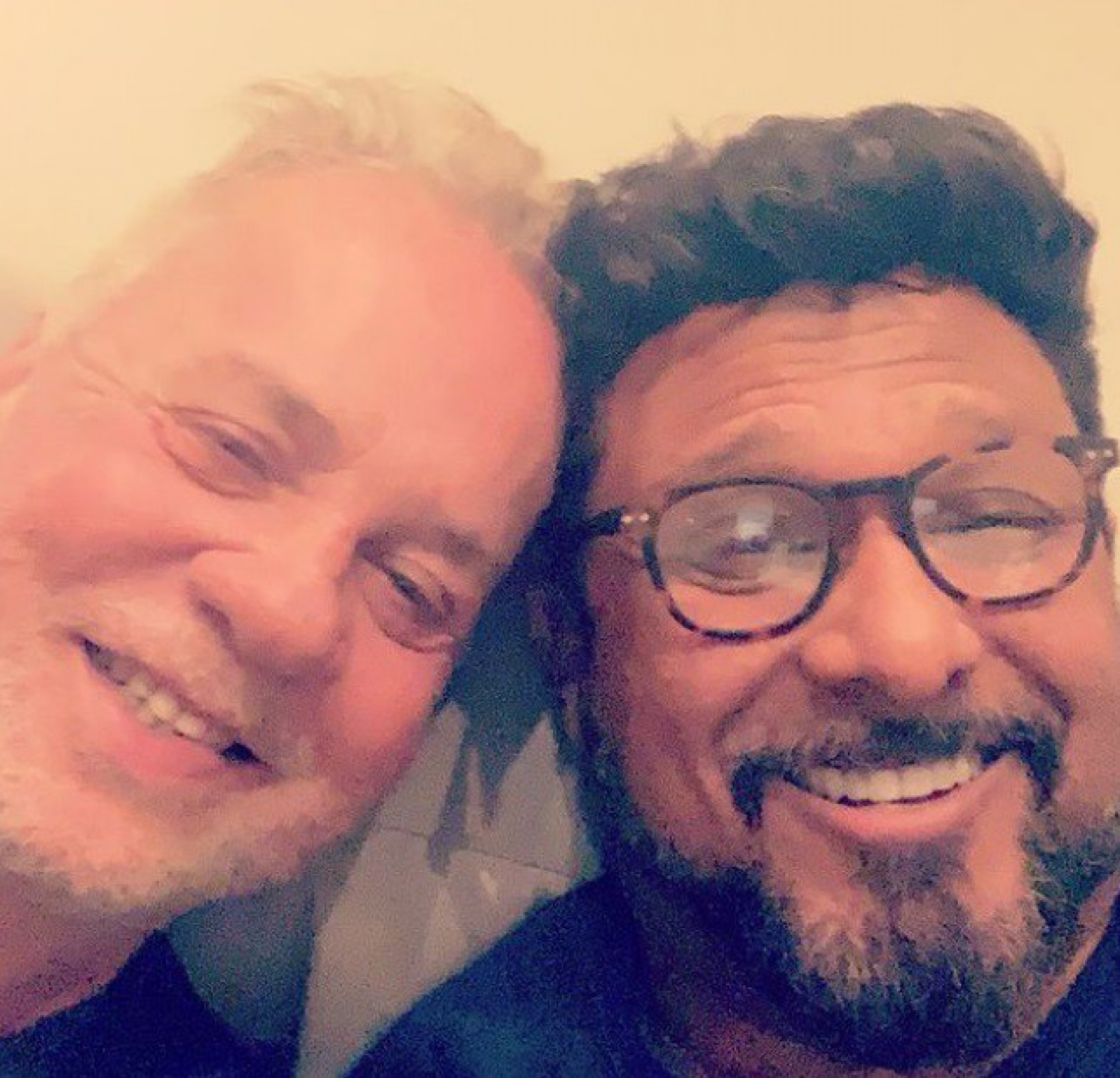 Luiz Fernando Guimarães e Adriano Medeiros - reprodução do instagram