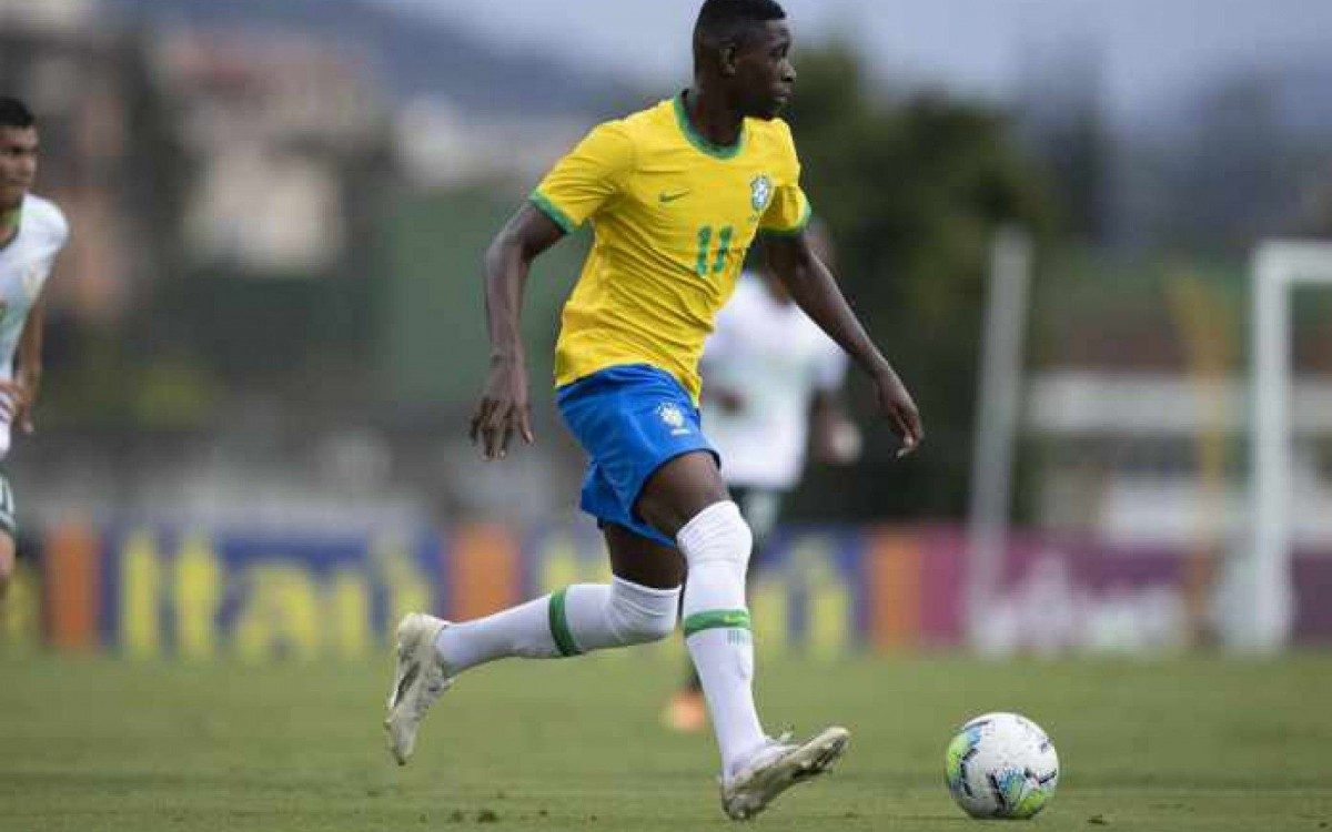 Luiz Henrique, do Fluminense, atuando pela seleção de base
 - Lucas Figueiredo/CBF