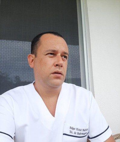 Felipe Victor Barbosa, t&eacute;cnico de enfermagem - ARQUIVO PESSOAL