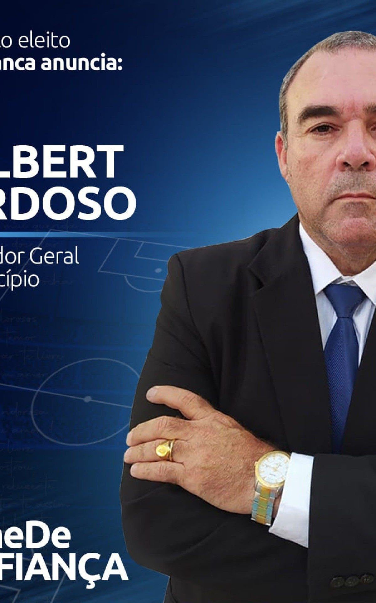 Dr. Welbert Cardoso Rosa &eacute; advogado formado na Universidade Grande Rio, P&oacute;s graduado em Direito Penal pela FDC, Especializado em Direito Eleitoral pela ESA, especializado em Direito Previdenci&aacute;rio pela ESA e &eacute; o atual Procurador Geral do munic&iacute;pio de Italva.