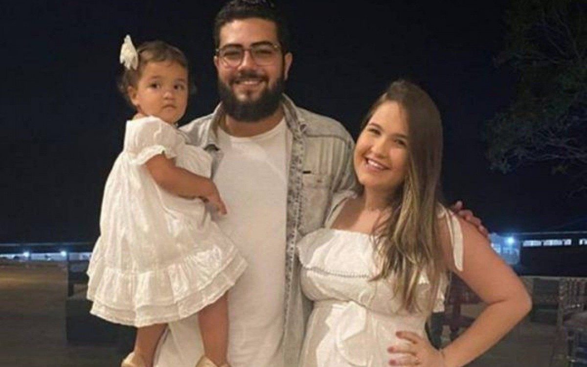 Henrique, a esposa e a filha - reprodução  