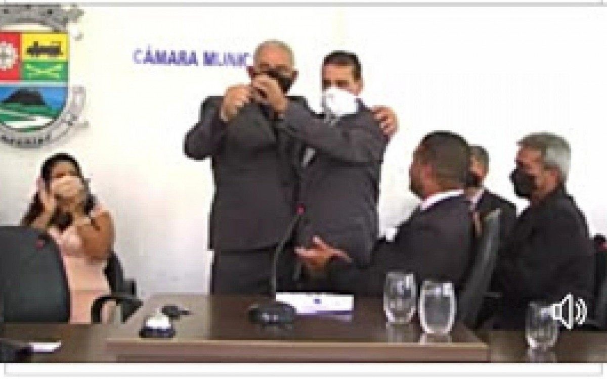 Solenidade de posse do novo prefeito, vice e vereadores de Aperibé, no Noroeste Fluminense.