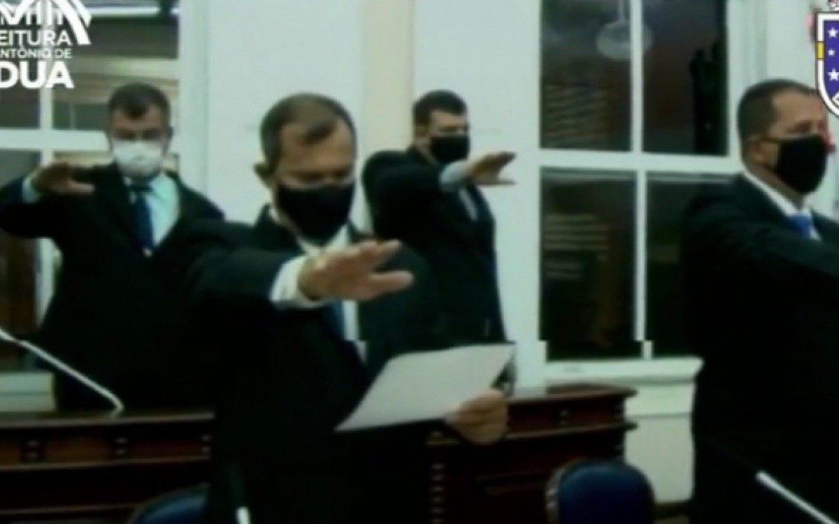 Solenidade de posse do novo prefeito, vice e vereadores de Santo Antônio de Pádua, no Noroeste Fluminense.