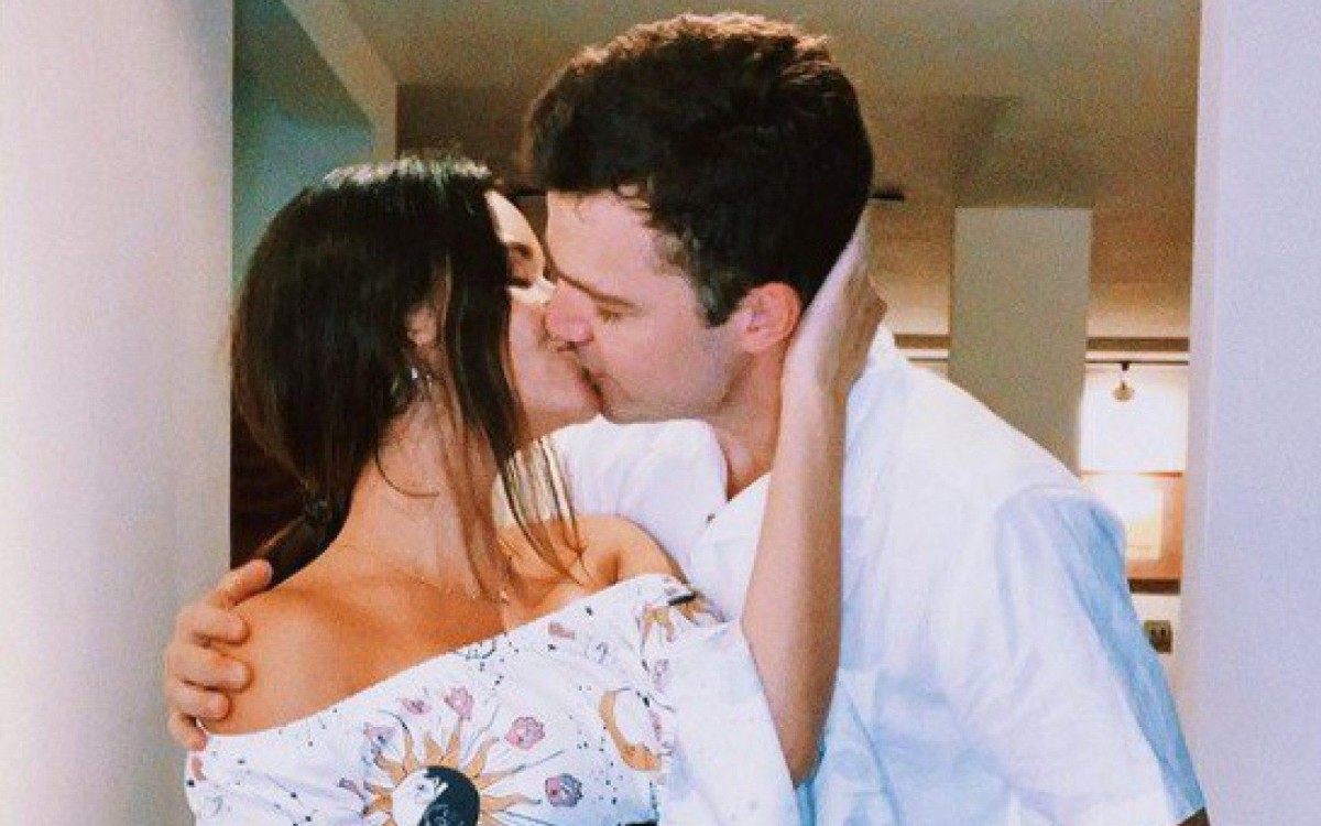 Talita Younan e o marido João Gomes