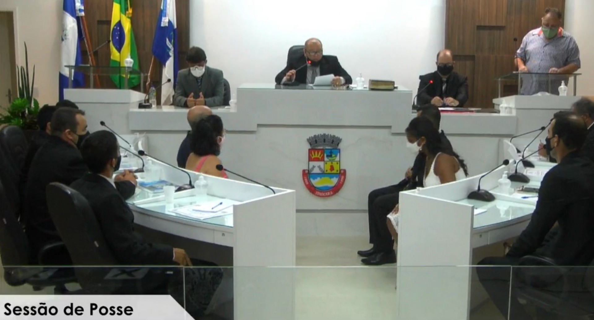 Posse dos eleitos de Itaocara, no Noroeste Fluminense.  - Foto: reprodu&ccedil;&atilde;o internet