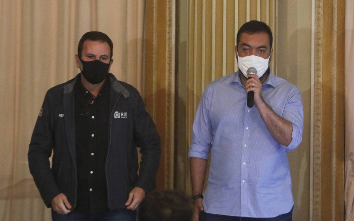 (Arquivo) Prefeito Eduardo Paes e o governador em exerc&iacute;cio Cl&aacute;udio Castro