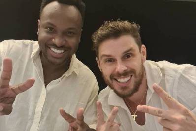 Thiaguinho e Bruninho agradecem Fernanda Souza por torta - reprodução do instagram