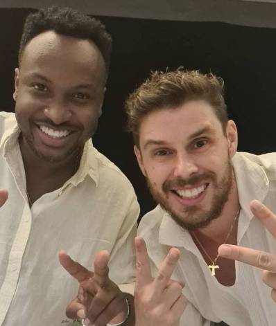 Thiaguinho e Bruninho agradecem Fernanda Souza por torta - reprodução do instagram