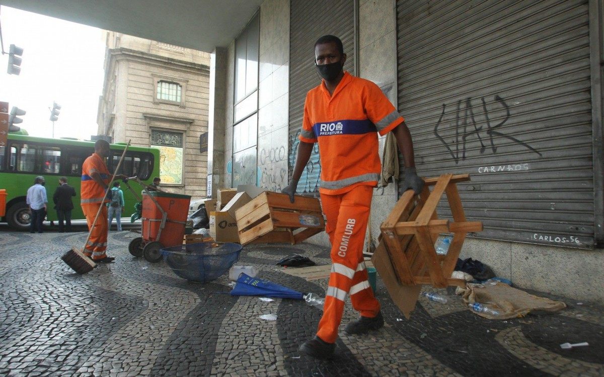 Ação da Secretaria de Assistencia Social no Centro.