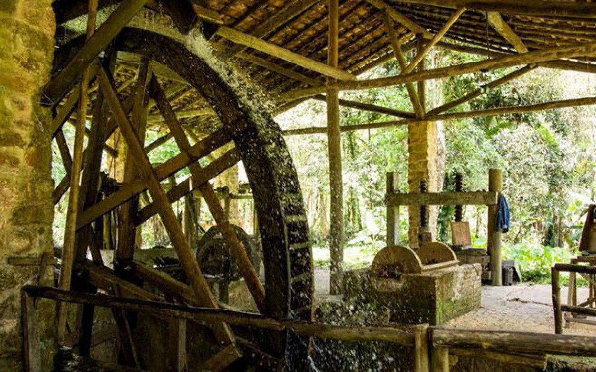 Roda d'água no Quilombo da Fazenda