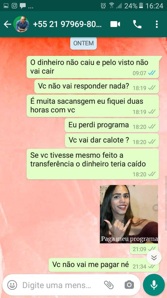 Post da conversa entre o ator e acompanhante