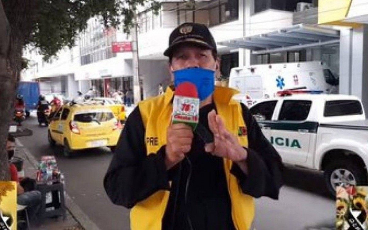 Jornalista recebe notícia da morte da esposa durante entrada ao vivo na TV - Reprodução Facebook