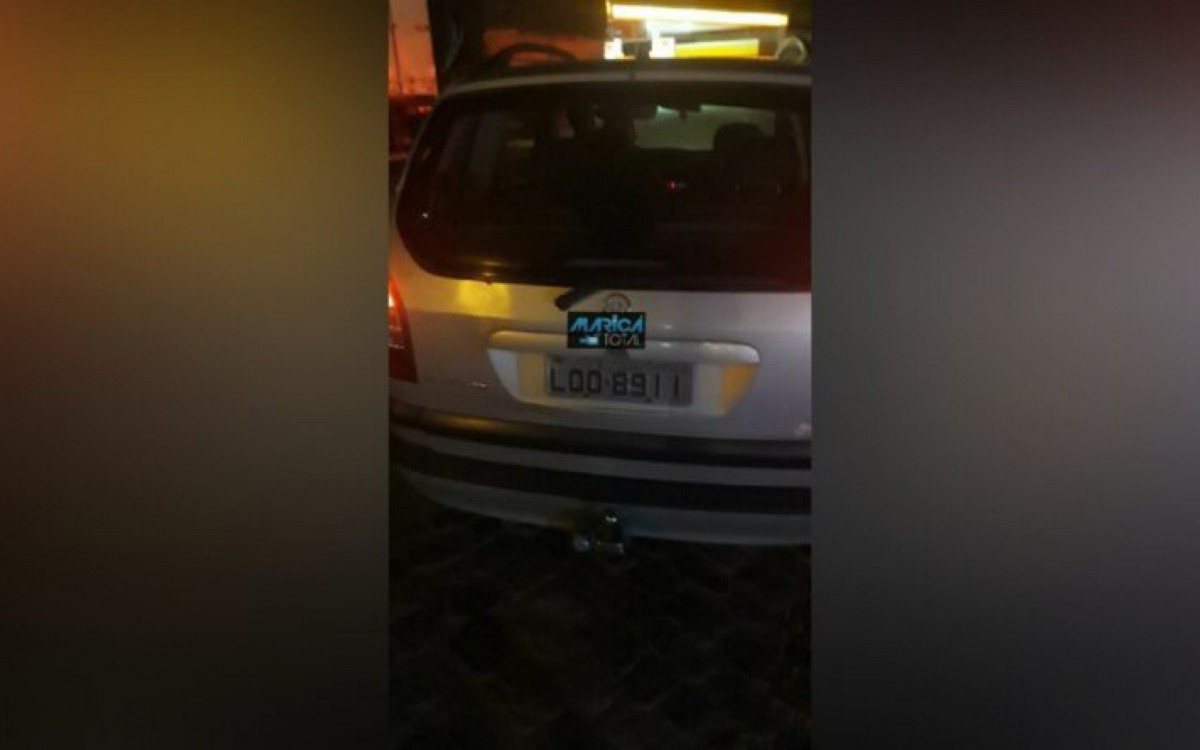 Um dos veículos roubados pelos criminosos - Foto: Maricá Total