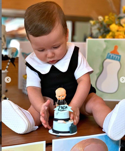   Zyan completa seis meses - reprodução do instagram