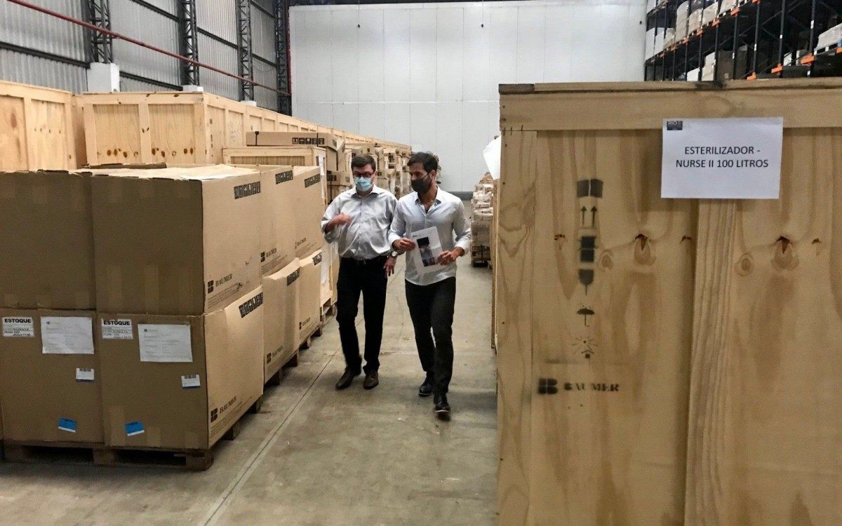 Prefeitura do Rio encontra equipamentos para a Saúde 'esquecidos' em depósitos - Ricardo Cassiano/Prefeitura do Rio