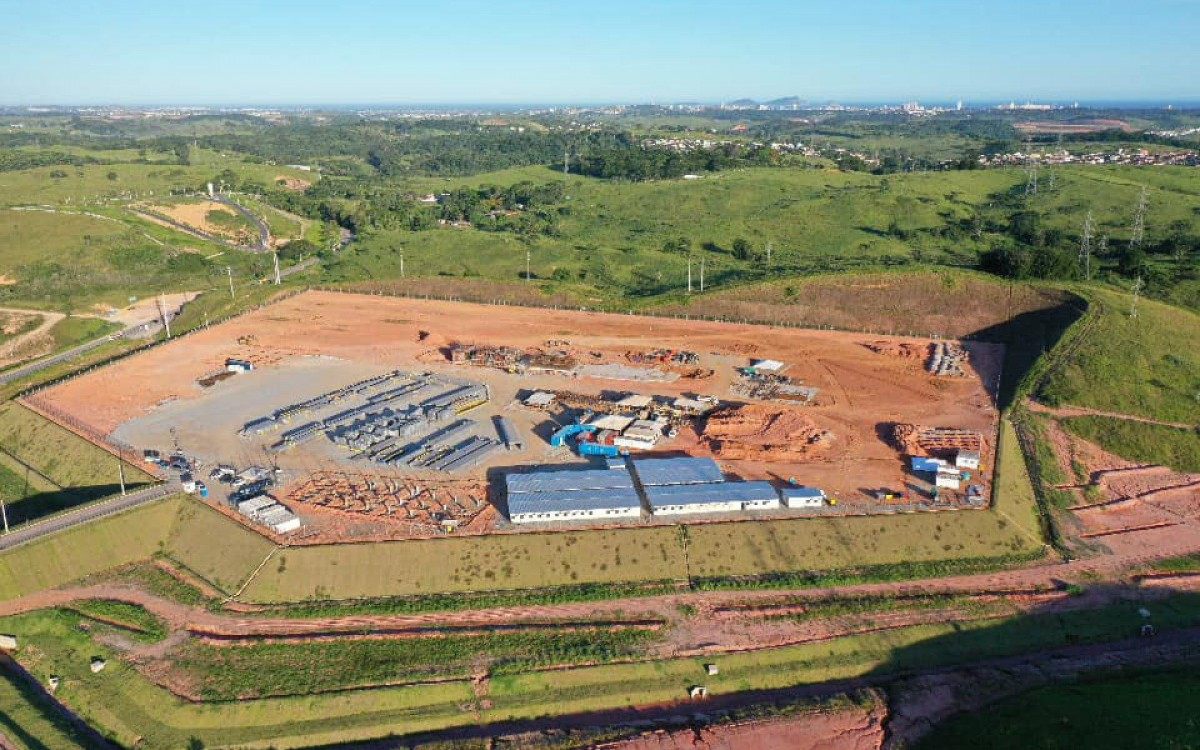 UTE está sendo construída na RJ-168, no bairro Horto.  - Foto: Divulgação. 