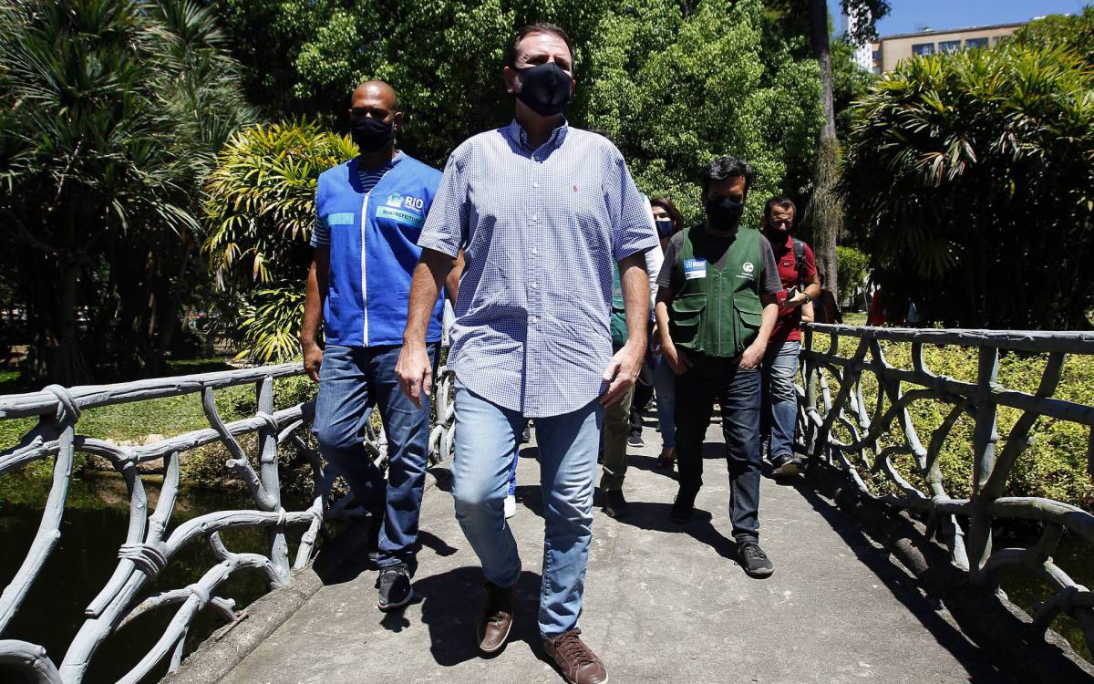 Parque do Passeio Público foi a segunda reabertura de área verde realizada por Eduardo Paes - Luciano Belford